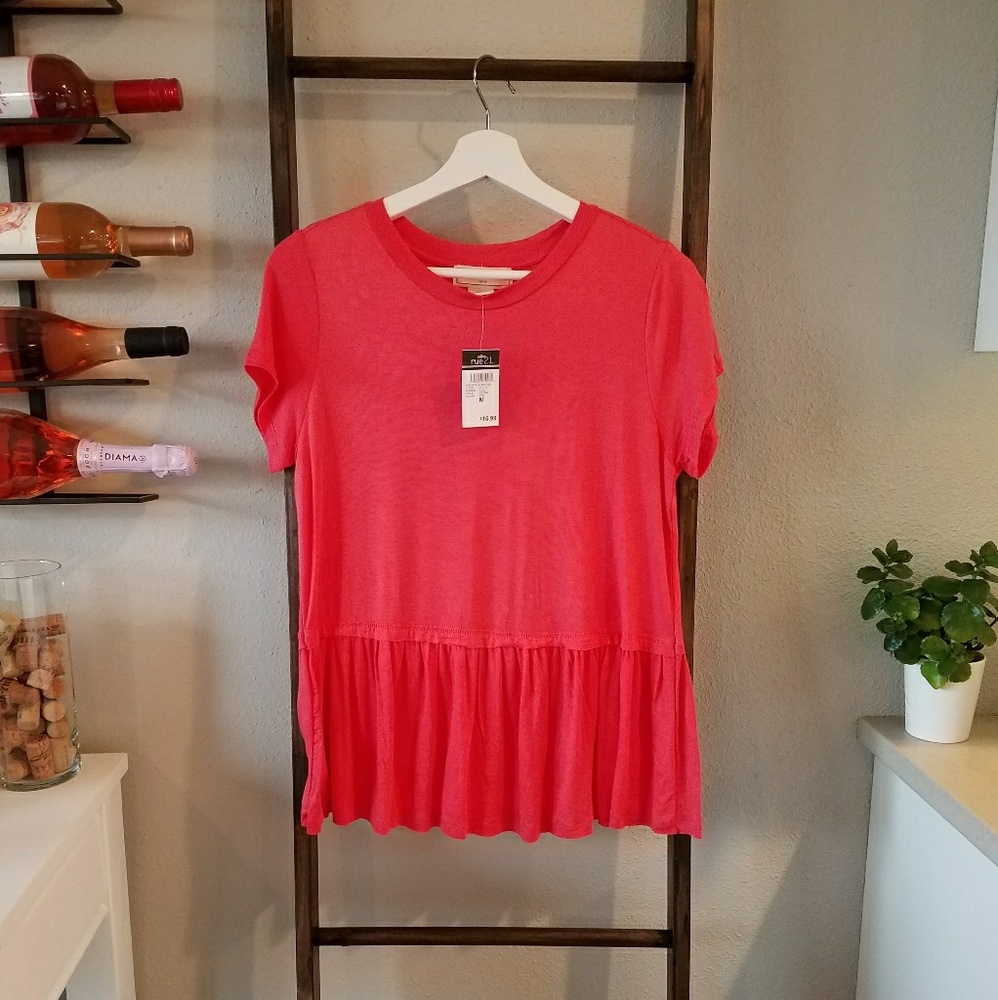 Rue21 pink peplum top